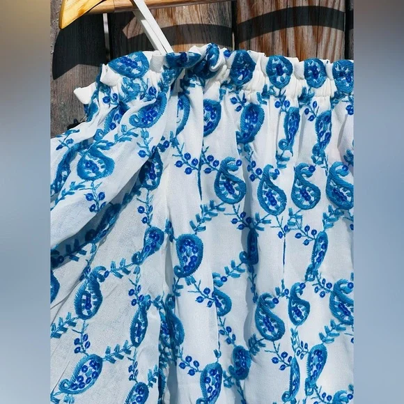 Lily Pulitzer Alva Top Baha Blue Paisley